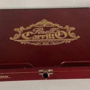 Perez Carrillo | La Historia E-111 Wood Cigar Box Empty - 10.5" x‎ 9" x 1.5"